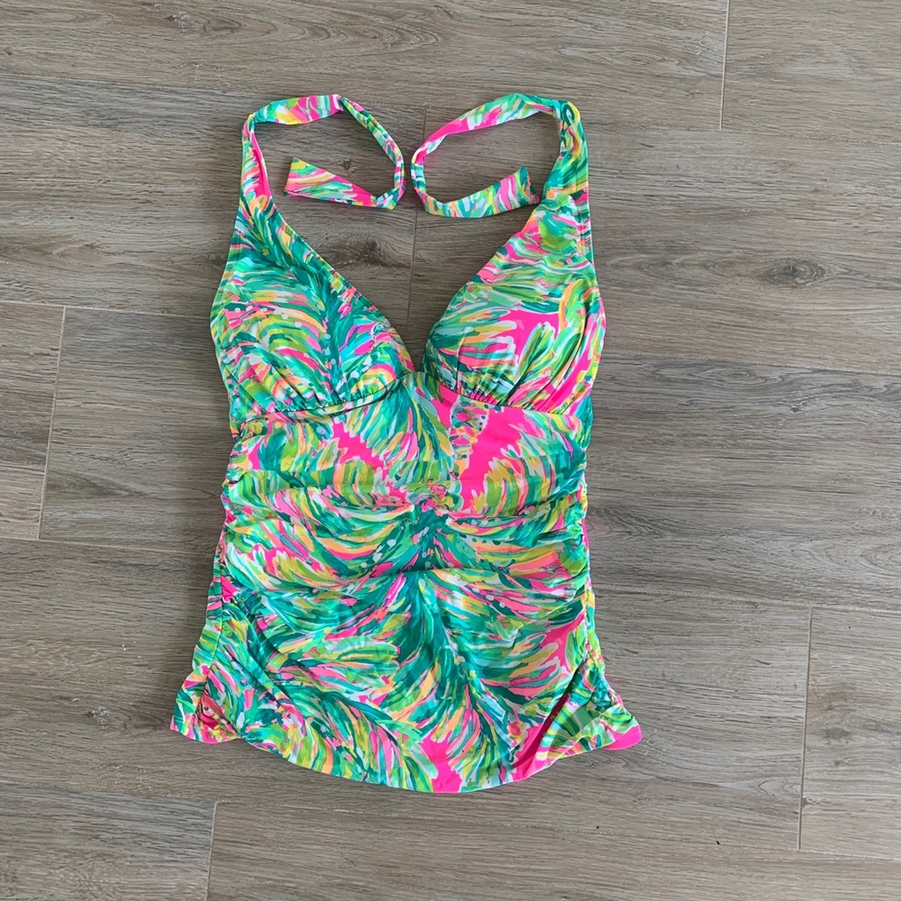 Lilly Pulitzer Bliss Halter Tankini Top NWOT sz 4